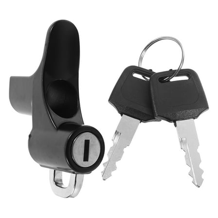 FOMIYES Black Motorcycle Helmet Lock Made of Aluminum Alloy for Secure Protection and Easy Carrying