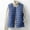 Blue, variant on Women'S Classic Warm Padded Button Down Vests with Pockets,Casual Short Sleeveless Puffer Jackets Thin Warm Hoodless Lined Gilet,Pink,XXL