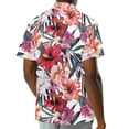 thumbnail image 6 of KUIFORTI Tropical Floral Matching Beach Outfits for Couples Fashionable Casual Beach Vacation Party Shirt 4-Way Stretch with Soft Fabric Suitable for Everyday Casual Wear, 6 of 7
