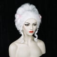 thumbnail image 2 of Peluca barroca blanca victoriana Wiggy Mermaid resistente al calor, 2 of 7