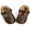 18 Dark Brown, variant on Baby Girl Shoes Non Slip Soft Sole PU Leather Infant Toddler Mary Jane Flats First Walker Crib Dress Oxford Shoes 3-18 Months