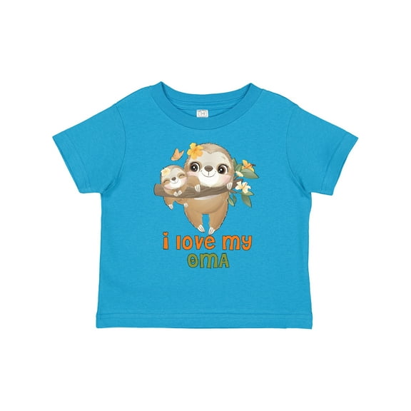 Inktastic Sloth I Love My Oma Boys or Girls Toddler T-Shirt