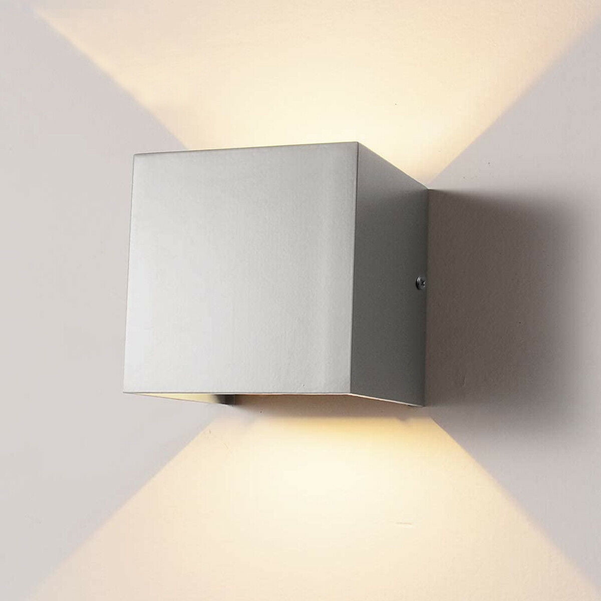 VONTER Modern LED Wall Lights Indoor Sconce Ligh Lamp Fixture Up Down Cube Night Lights For Hallway Living Room Lamp Pathway Staircase Bedroom Warm White Light