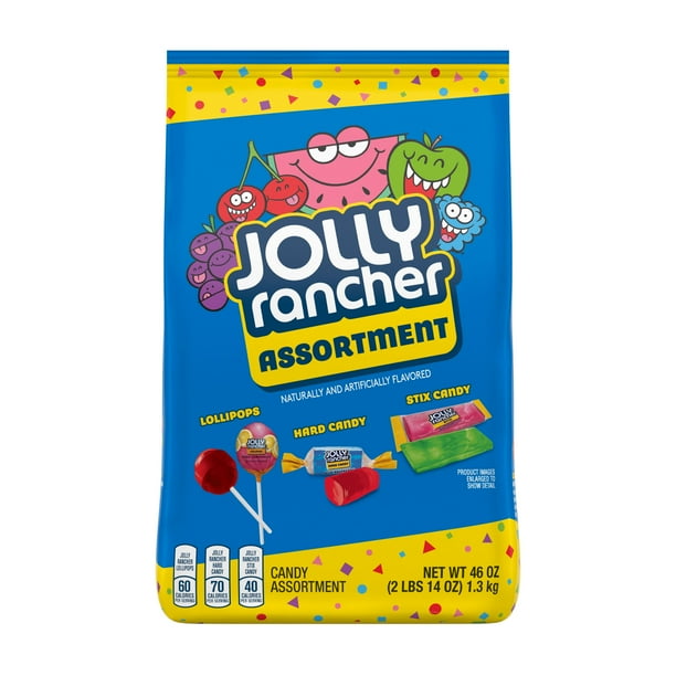 Jolly Rancher Candy Assortment, Gusset Bag, 46 Oz.