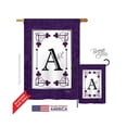 thumbnail image 1 of Breeze Decor 30001 Classic A Monogram 2-Sided Vertical Impression House Flag - 28 x 40 in., 1 of 1