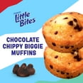 thumbnail image 3 of Little Bites Feelin' Chocolate Chippy Biggie Muffins, 4 Count, Chocolate Chip Muffins, 4.75 oz Pouch, 3 of 7