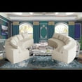 thumbnail image 4 of Plush Corduroy Curved Sectional Sofa with 12 Pillows | Modular Design | No Assembly Required, 4 of 7