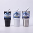 thumbnail image 5 of Magic Mountain Tumbler with Lid and Straw, 30oz Stainless Steel Tumblers Bulk, Double Wall Vacuum Insulated Coffee Mug for Cold and Hot Beverages, Travel Thermal Tumblers Cup, Silver, 5 of 5