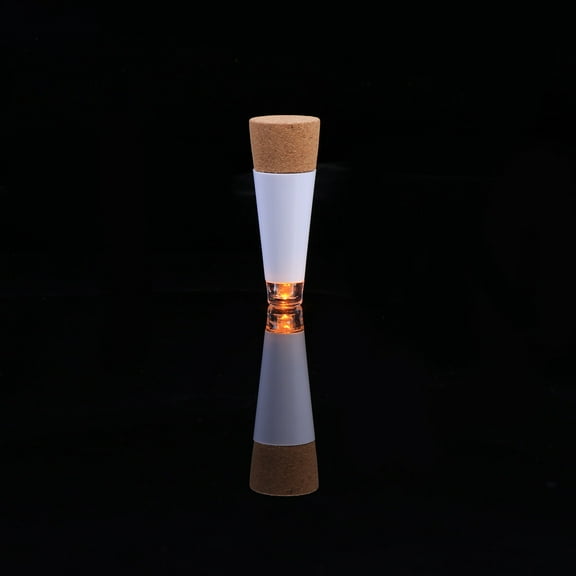 Raindrops 3Pack Led Rechargeable Illuminated Light Cork Shape Warm White Plastic for Christmas Parties Home Decoration