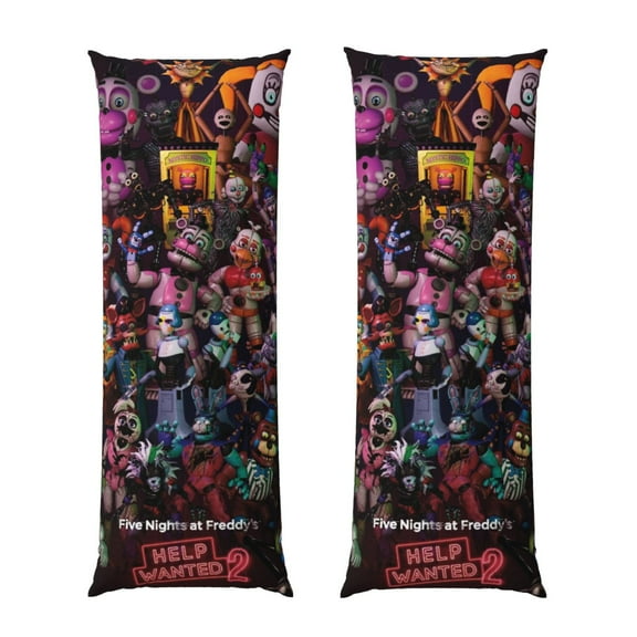 Five Nights At Freddy's Body Pillow Cover - Pillowcases 20"x54" with Hidden Zipper Closure Soft and Breathable 1PC