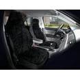 thumbnail image 3 of Auto Drive 2 Piece Car Seat Covers High Back Soft Faux Fur Polyester Black, Universal Fit, 2002SC101, 3 of 9