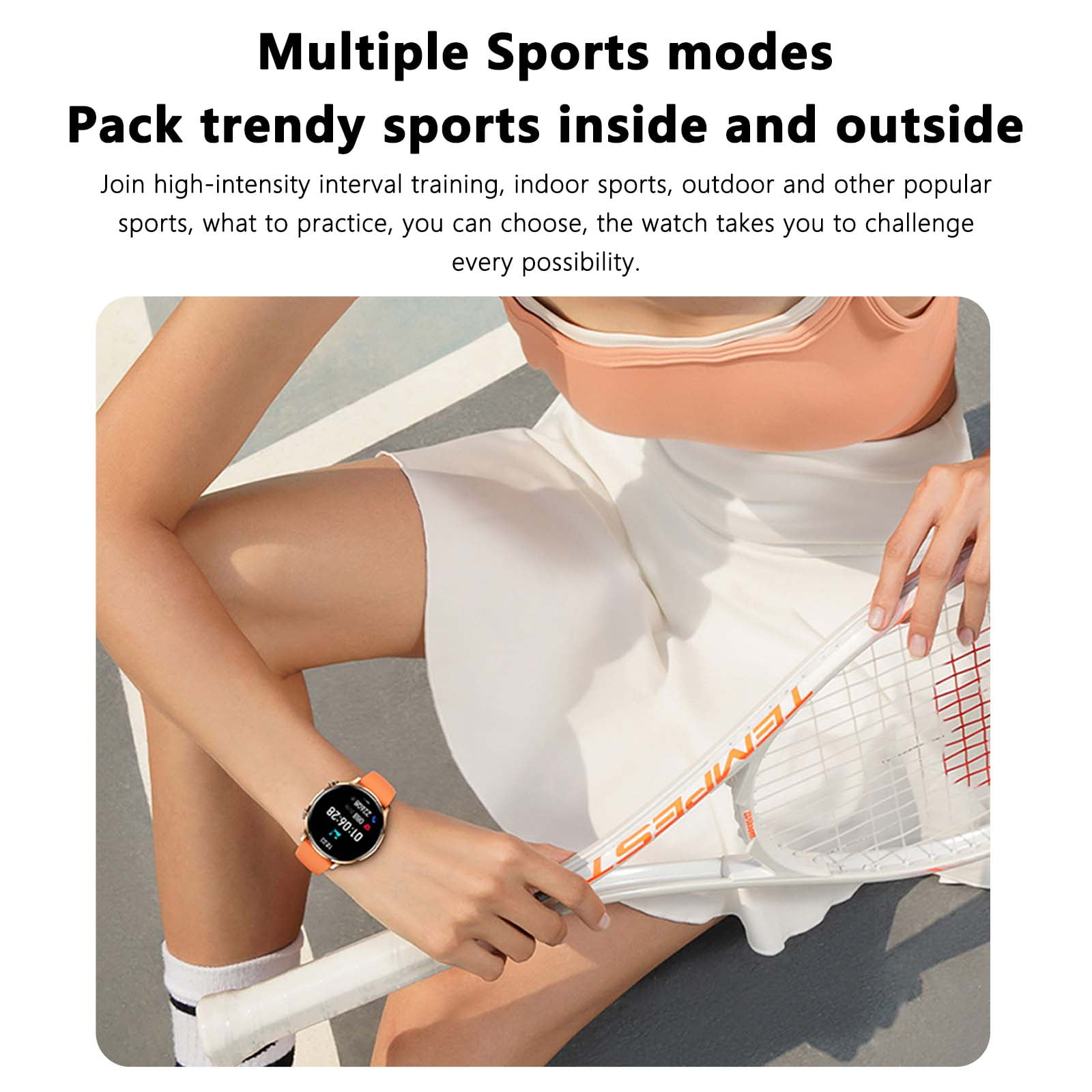 VOPOCO Smart Watch for Men Women Make/Answer Calls 1.39" HD Screen Sports Watch with Sports Modes Smartwatch Compatible with iPhone Android