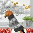 thumbnail image 3 of Bienvenido Lindo Perros Mascotas Ropa de Navidad Copos de Nieve Impreso Suéter de Punto para Perros Pequeños (Gris XS), 3 of 8