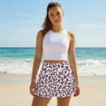 thumbnail image 3 of KUIFORTI Pink Leopard Print Golf Skirts for Women Soft High Waisted Golf Skort with 2 Pockets Comfortable Durable Athletic Skirts for Workout Pickleball Running, 3 of 7