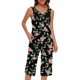 thumbnail image 1 of Conjunto de Ropa de Estar de Mujer Cuello Redondo Impresión Blusa sin Mangas Pantalones Cortos, Pantalones de Cintura Elástica para las Mujeres, 1 of 7