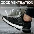 thumbnail image 5 of Lightweight Industrial Work Shoes for Men Steel Toe Mesh Safety Shoes Women's Anti Smash Anti Pierce Sneakers Protective Shoes, 5 of 7