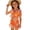 Orange A2, variant on Edvintorg Girls Swimming Suit 4 Piece Cute Printed Spaghetti Straps Bathing Suit with Cover Up Skirt Swimwear for Girls Size 8-13