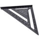 thumbnail image 2 of Transportador, regla triangular de ángulo recto de aluminio negro de 12 pulgadas, regla para carpintería, experiencia incomparable, 2 of 11