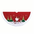 thumbnail image 1 of Kurt S. Adler TS0251 48 Po Rouge&44; Vert & Blanc Santa Applique Treeskirt, 1 of 4