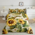 thumbnail image 2 of Erosebridal Floral Flower Bedding Twin Comforter Set,Butterfly Sunflower Down Comforter,Botanical Room Decorative,Reversible,Lightweight,2-Piece, 2 of 8