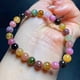 thumbnail image 1 of Pulsera de mujer con cuentas de cristal de turmalina de Color Natural de alta calidad de 6,5mm y 13g, 1 unidad, 1 of 1