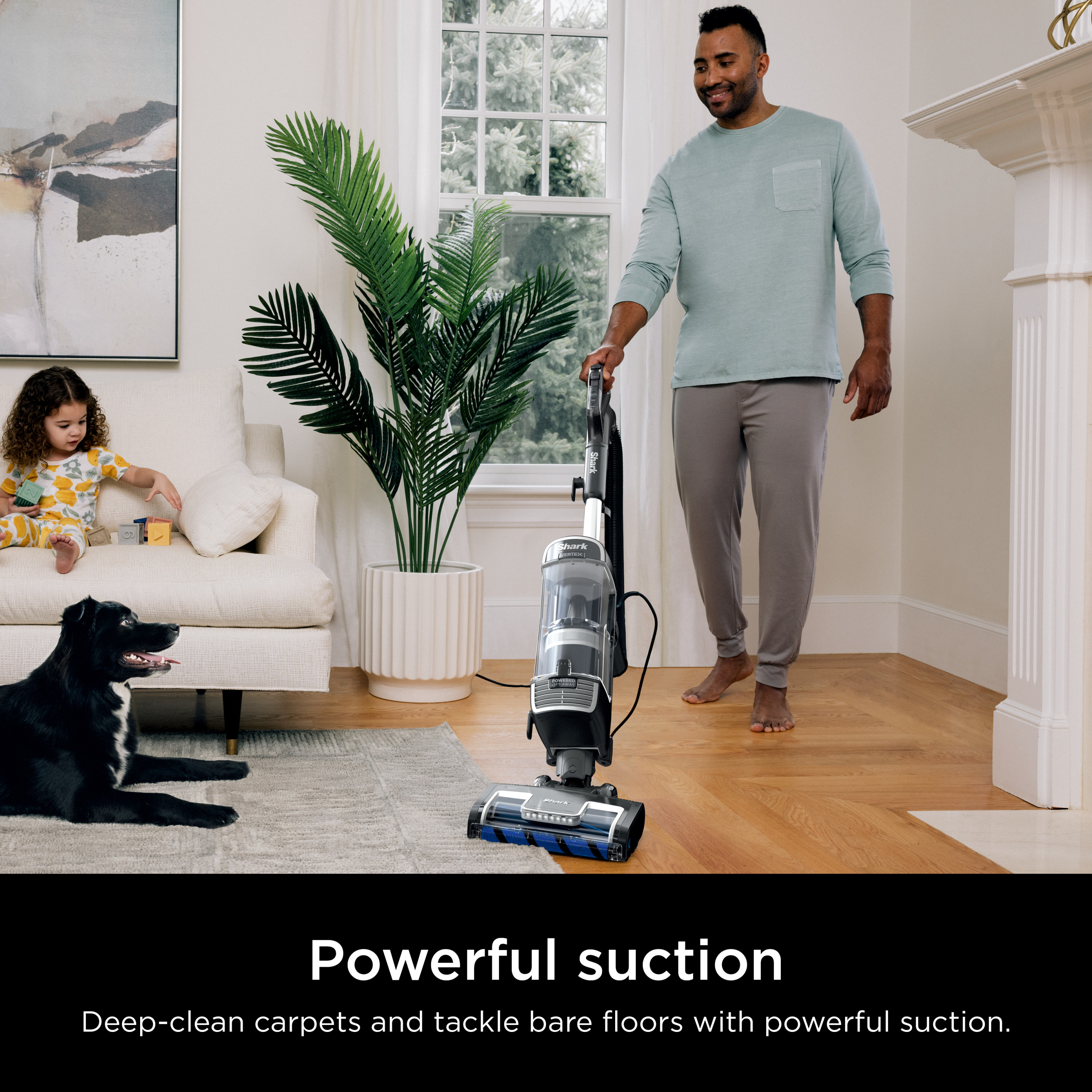 The Shark® Vertex® Speed Upright Vacuum with DuoClean® PowerFins Powered Lift-away® and Self-Cleaning Brushroll, AZ1810 - image 3 of 14
