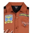 thumbnail image 5 of Disney Cars Big Boys' Short Sleeve Button-Down Shirt Red McQueen Black, 5 of 6