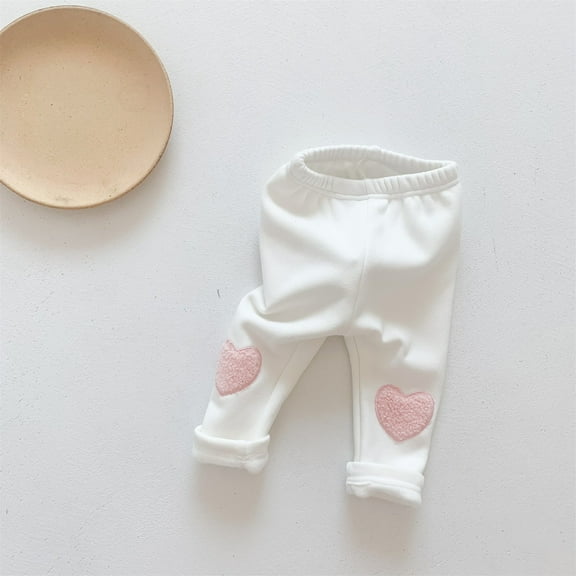 Sweatpants for Girls Elastic Waist Lined Athletic Joggers Girls Sweatpants 0-3 Months