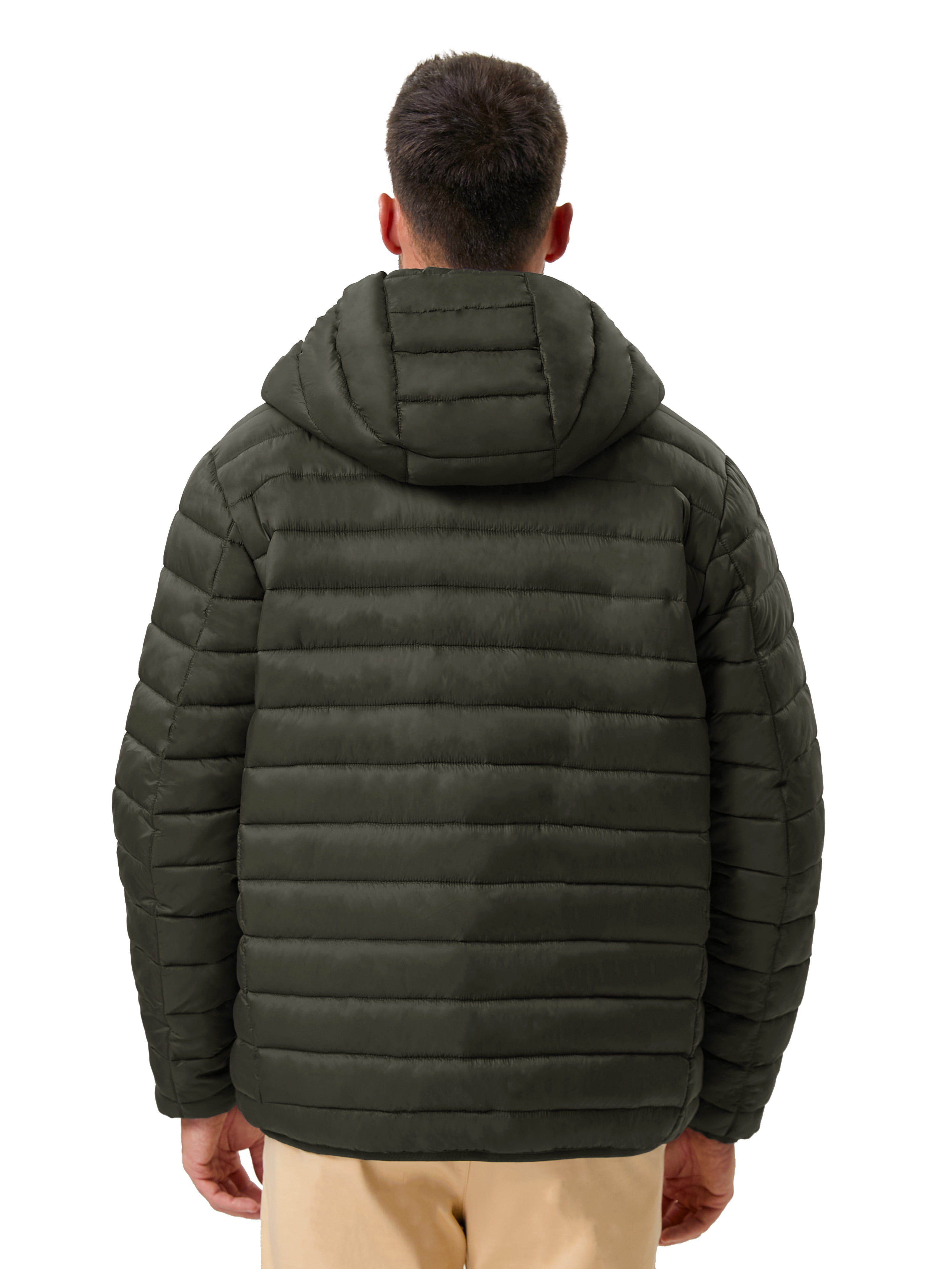 Hawke & Co Men's High Pile Fleece Lined Puffer Jacket, Sizes S-2XL