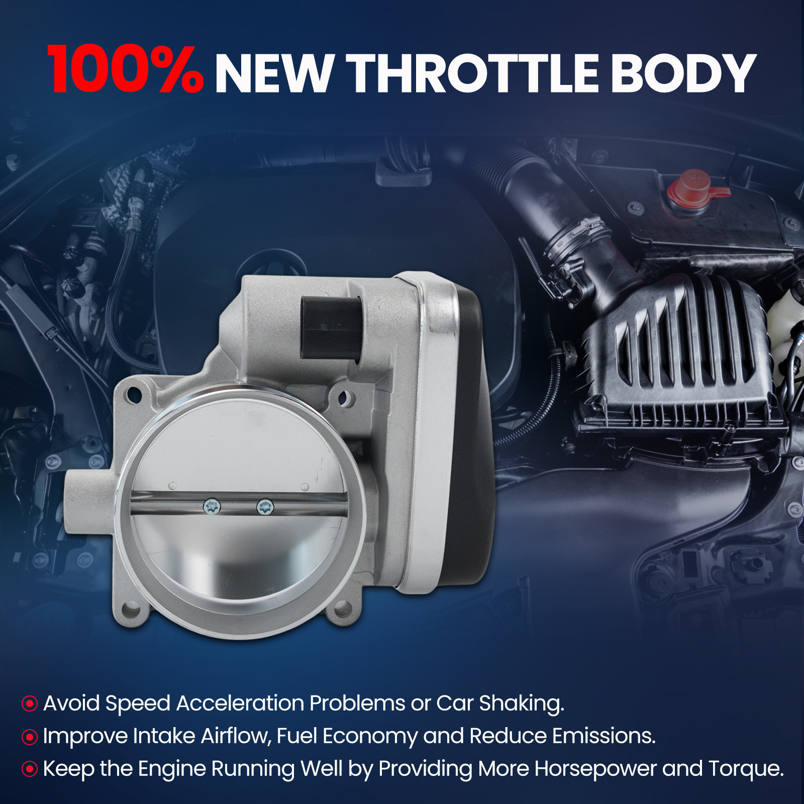 MOCA AUTOPARTS Electronic Throttle Body Fit for 2005 - 2009 Dodge Durango 5.7L & 2005 - 2010 Dodge Ram 1500 2500 3500 5.7L