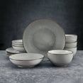 thumbnail image 4 of Pfaltzgraff Arlie 12 Piece Stoneware Dinnnerware Set Gray, 4 of 5