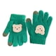thumbnail image 5 of Guantes para niños, otoño e invierno, para niños y niñas, con dibujos de osos, resistentes al frío, cálidos, de punto de lana de cinco dedos para bebés, 5 of 6