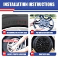 thumbnail image 6 of Wheel Rims Covers 16 inch 4 Pieces ,for 2007-2012 Nissan Altima/2008-2009 Nissan Altima Coupe Compatible with Steel Wheels and Bolt on Installation Hubcaps PP Material (Black Lacquer), 6 of 8