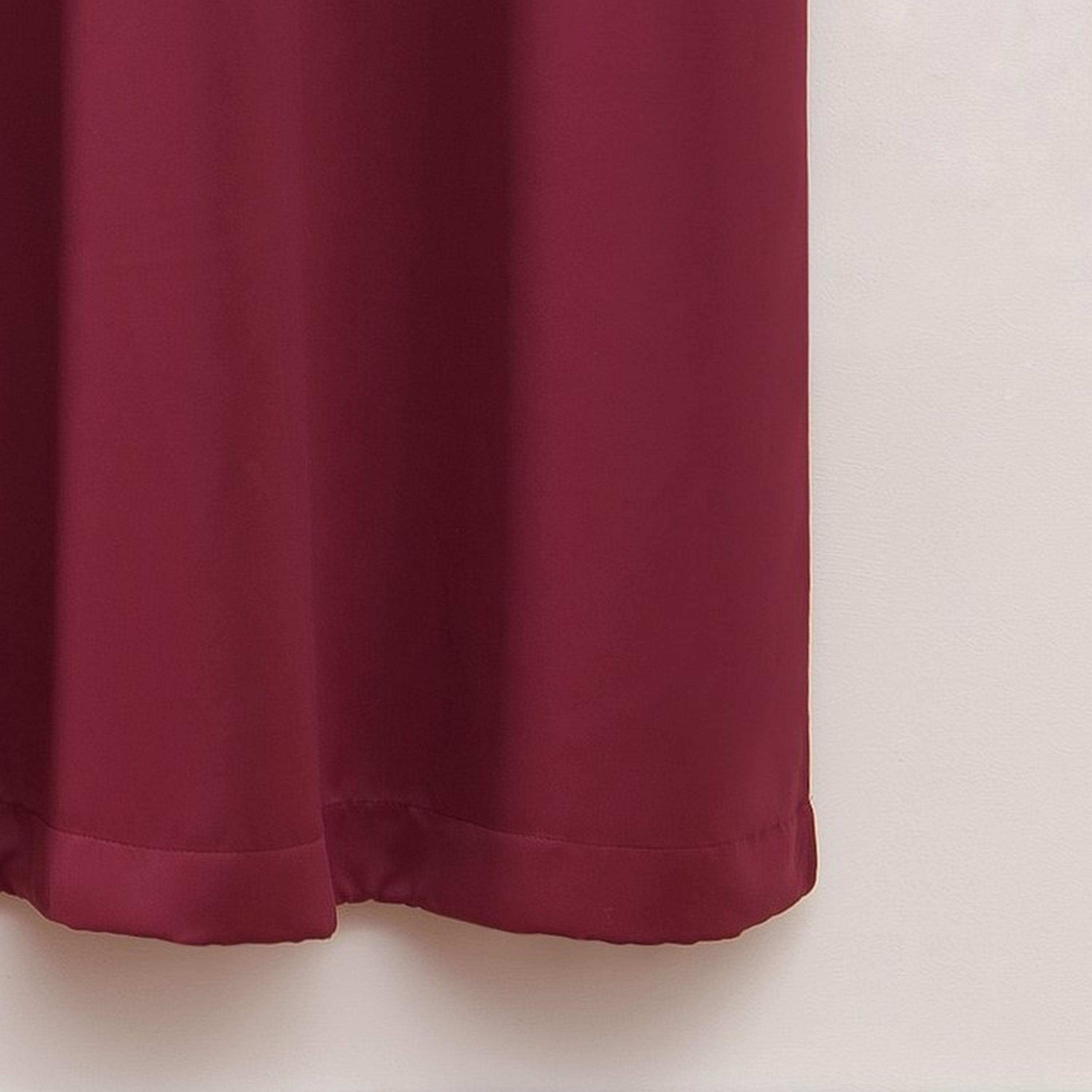 VCNY Home Neil Burgundy Solid Grommet Blackout Curtain Panel, 52" x 63"