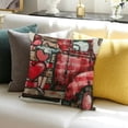 thumbnail image 3 of SHANXI Valentines Day Striped Trucks Be Mine Decorations Decor for Home Sofa Couch 24x24in, 3 of 5