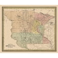 thumbnail image 3 of Cowperthwait 17x15 Black Modern Framed Museum Art Print Titled - Minnesota - Coperthwait 1852, 3 of 5
