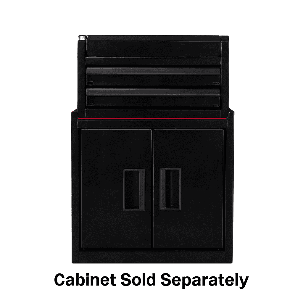 Hyper Tough Mini 10-Inch 2-Drawer Steel Toolbox – Black