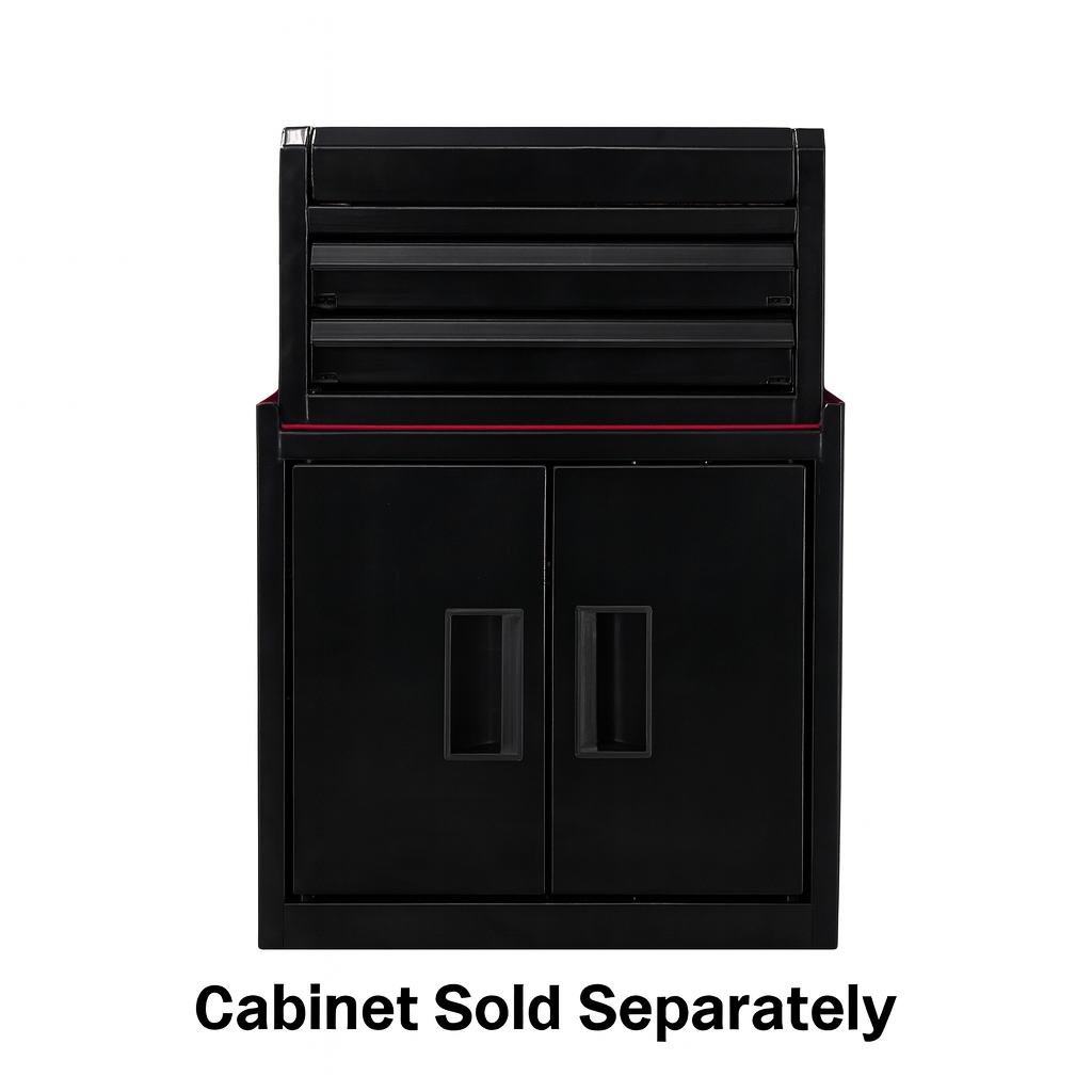 Hyper Tough Mini 10-Inch 2-Drawer Steel Toolbox, Black photo 5