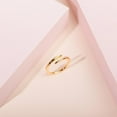 thumbnail image 3 of Anillo de eternidad abierto con baño de oro de 14 quilates para mujer, 3 of 4