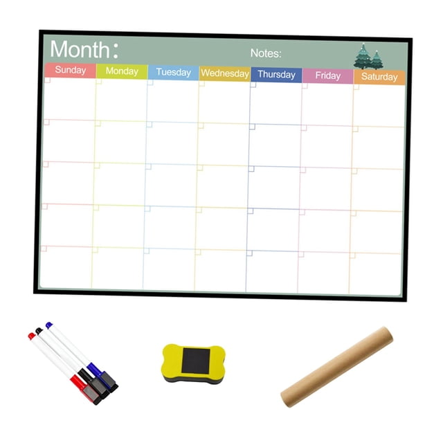 Pizarron Baoblaze Recordatorio de Calendario Suave Estilo D 297x420 mm