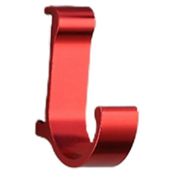 Luckyn Wall Mounted Hanger Hook,Red Aluminum Interior Drywall J-Hook for Clothes Bag Towel 1 Pcs