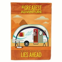 Greatest Adventure New Camper Flag Canvas House Size
