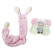 Bernat Alize EZ Bunny Scarf Knitting Kit 3 Pieces