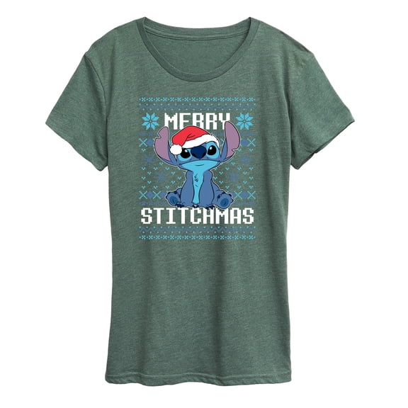 Lilo & Stitch - Merry Stitchmas - Women's Short Sleeve Graphic T-Shirt