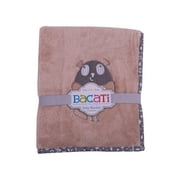 Bacati - Owls Grey/Beige Neutral Beige Plush Blanket