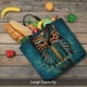 thumbnail image 5 of Fotbe Owl In Blue Bolsa Tote con Estampado para Mujer, Bolsos con Cremallera, Bolsa de Hombro Casual de Gran Capacidad con Bolsillos Internos, 5 of 7