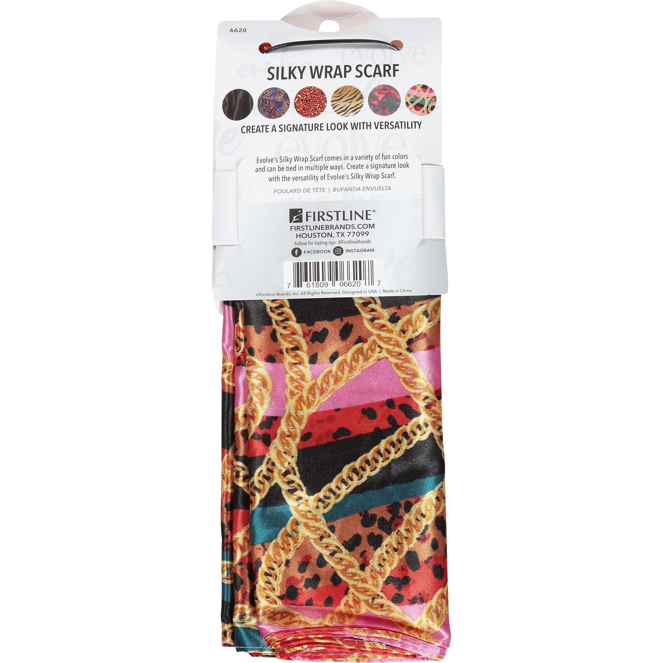 Evolve Silky Wrap Scarf Multicolor Status