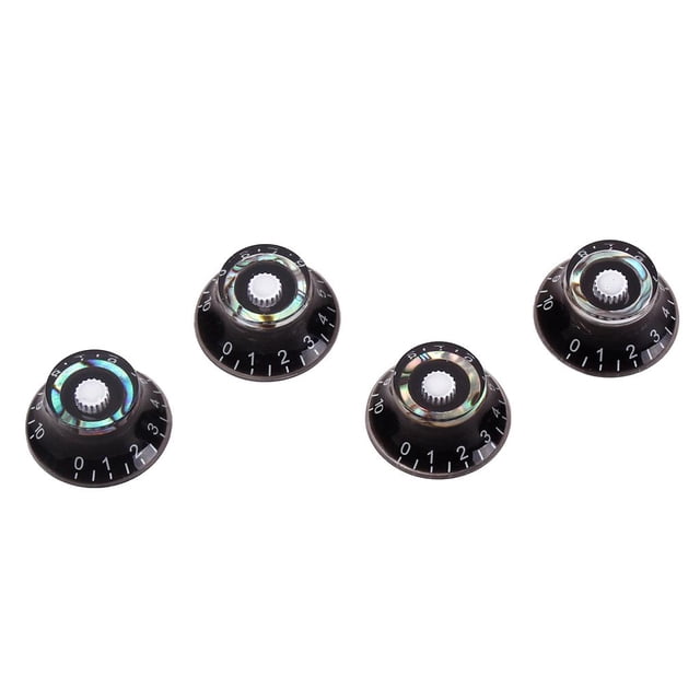 4 Unids/set Plástico Acrílico Guitarra Eléctrica Bajo Perilla Potenciómetro