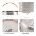 thumbnail image 4 of Stainless Steel Rice Steaming Basket, Stainless Steel Rice Cooker Steam Basket Low Sugar Bottom Protrusion Triangle Bracket with Handle for Pressure Cooker, 4 of 7
