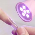 thumbnail image 2 of Hongchun Mini Portable Nail Dryer , 18W Cordless Rechargeable LED UV Nail Light Curing Nail Lamp with USB Cable (Pink), 2 of 5